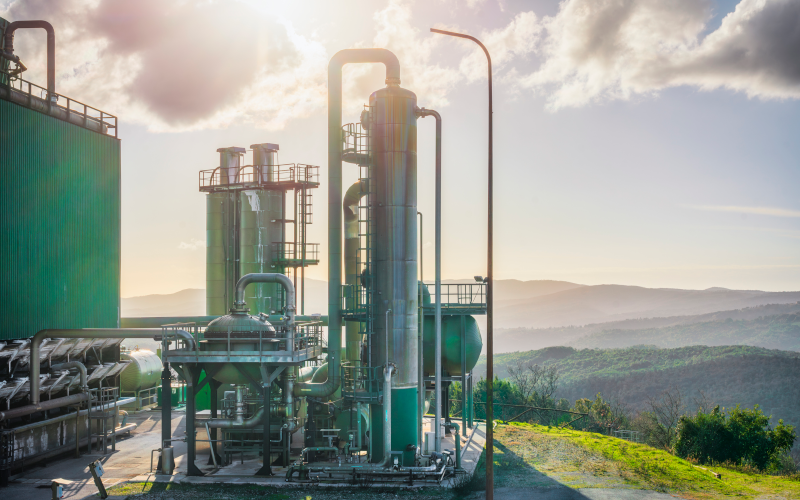 Piping and manifolds for a vapor extraction system.